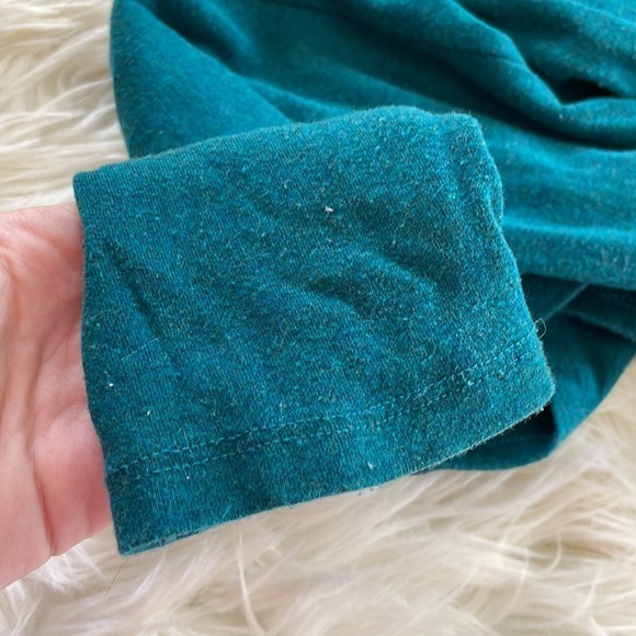A new day target brand Aqua blue green solid long sleeve tee crew Neck sweater - Picture 8 of 17